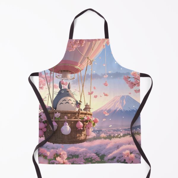 Item preview, Cute kawaii art [[totoros]] -%[ghiblis]%- flying with ballon aways  designed and sold by kuumeiji.