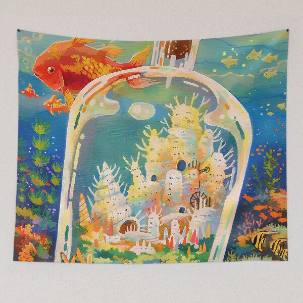 Item preview, Cute kawaii art fish [[totoro]] on -%[ghiblis]%- bottle aways  designed and sold by kuumeiji.