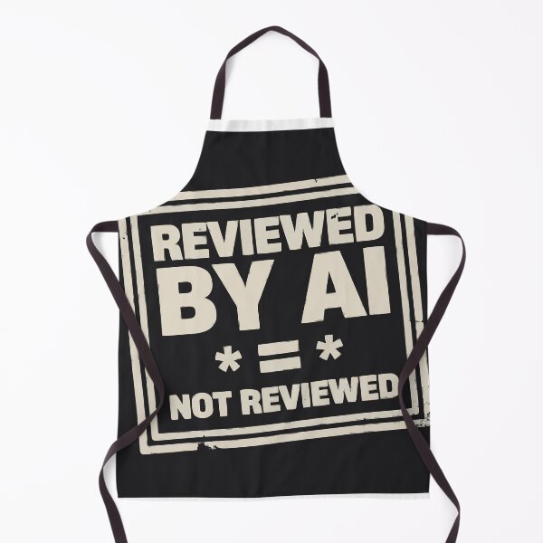 Item preview, Reviewed By AI Equals Not Reviewed AI Humor designed and sold by Bianca Oltean.