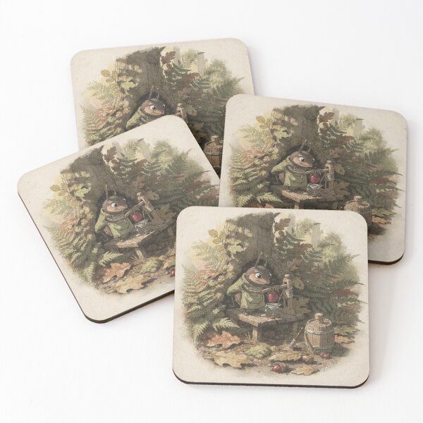 Item preview, Beetle Folk Pressing Berry Cider - Forest Folk designed and sold by PictorialWhimsy.
