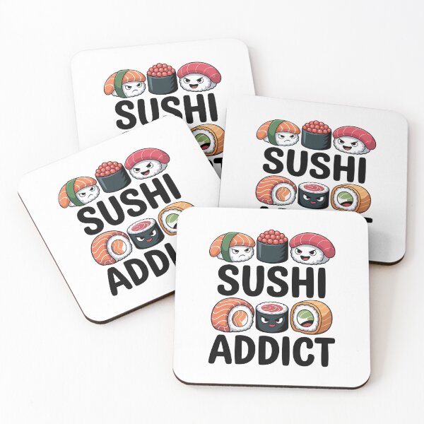 Item preview, Sushi Addict Funny Food Lover Quote designed and sold by KD Merch.