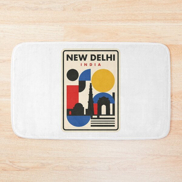 Item preview, New Delhi India Geometric Bauhaus Minimalist Landmark designed and sold by k3rstman1.