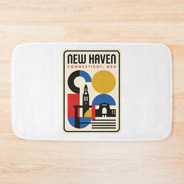 Item preview, Retro New Haven Connecticut Bauhaus Style Skyline designed and sold by k3rstman1.