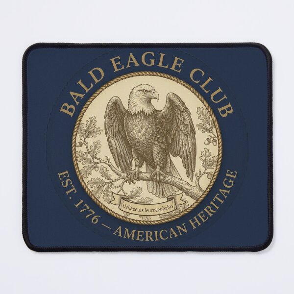 Item preview, Bald Eagle Club American Heritage Vintage Badge designed and sold by CalmCapy Co.