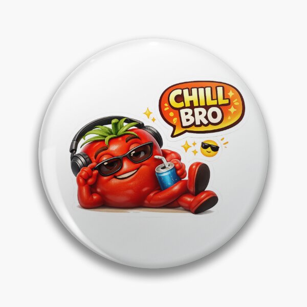 Item preview, Chill Bro Funny Tomato Cartoon Meme Gift designed and sold by Bhinfy.