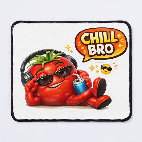 Item preview, Chill Bro Funny Tomato Cartoon Meme Gift designed and sold by Bhinfy.