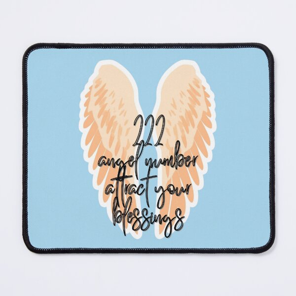 Item preview, 222 Angel Number – Attract Your Blessings Spiritual Aesthetic Typography Design designed and sold by CosmicQuietLab.