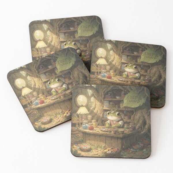 Item preview, Toad's Lost-Button Shop Cottagecore Art designed and sold by PictorialWhimsy.