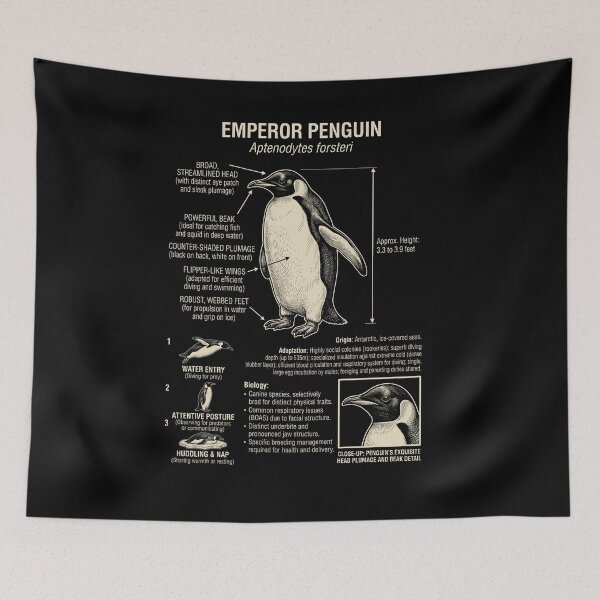 Item preview, Penguin Scientific Anatomy Biology Animal Lover designed and sold by Kimberley King Art  King Art.