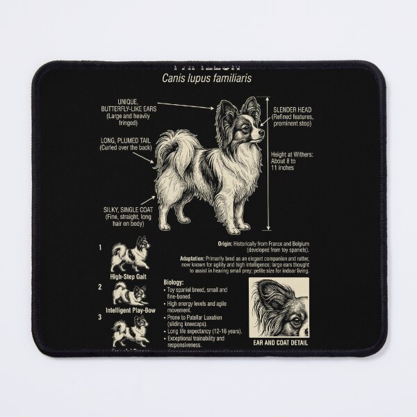 Item preview, Papillon Scientific Anatomy Biology Dog Lover designed and sold by Kimberley King Art  King Art.