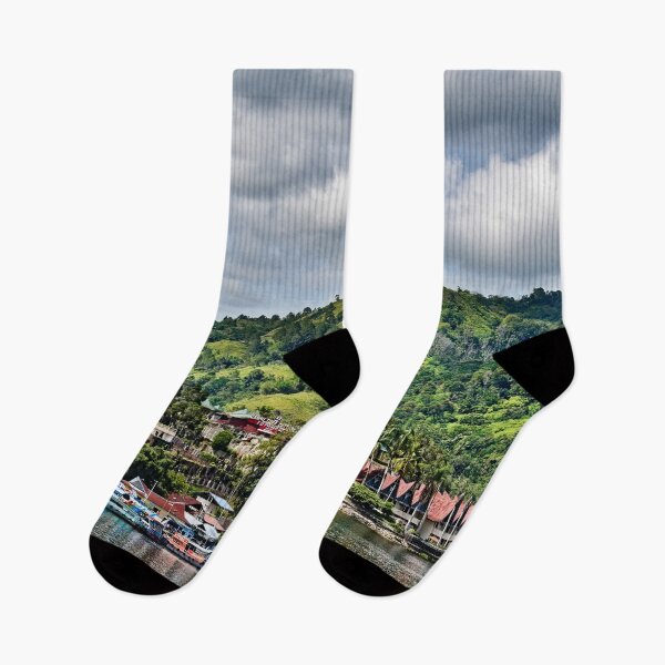 Item preview, A colorful village at the foot of the hills designed and sold by franck380.