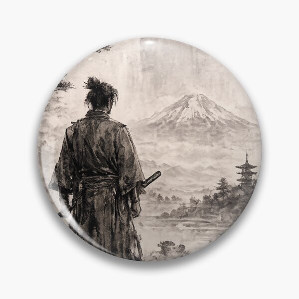 Item preview, Seijaku – Japanese Zen Serenity | Sumi-e Samurai Art designed and sold by AndrewYoko.