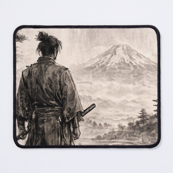 Item preview, Seijaku – Japanese Zen Serenity | Sumi-e Samurai Art designed and sold by AndrewYoko.