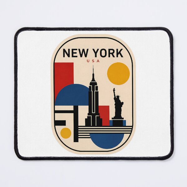 Item preview, New York City Retro Geometric Skyline Travel designed and sold by k3rstman1.