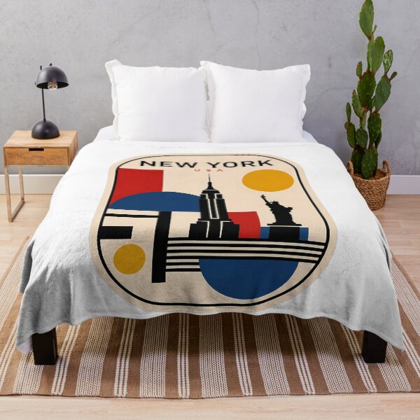 Item preview, New York City Retro Geometric Skyline Travel designed and sold by k3rstman1.