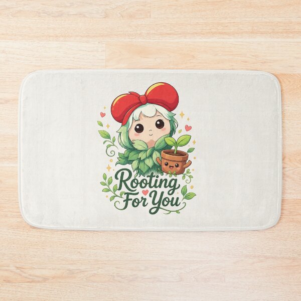Item preview, Rooting For You - Cute Kawaii Plant Girl Support Pun designed and sold by BlackSector77.