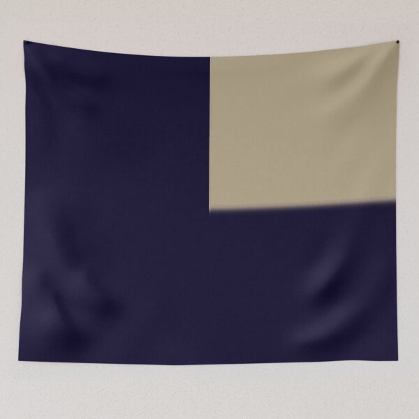 Item preview, Minimalist Navy Blue with Beige Geometric Square designed and sold by pluielegere.