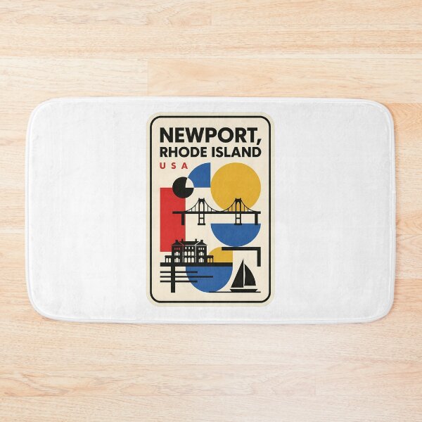 Item preview, Newport Rhode Island Retro Geometric Coastal Scene designed and sold by k3rstman1.