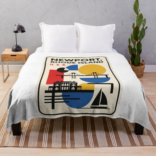 Item preview, Newport Rhode Island Retro Geometric Coastal Scene designed and sold by k3rstman1.