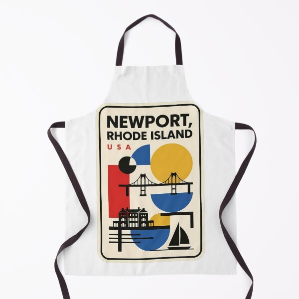 Item preview, Newport Rhode Island Retro Geometric Coastal Scene designed and sold by k3rstman1.