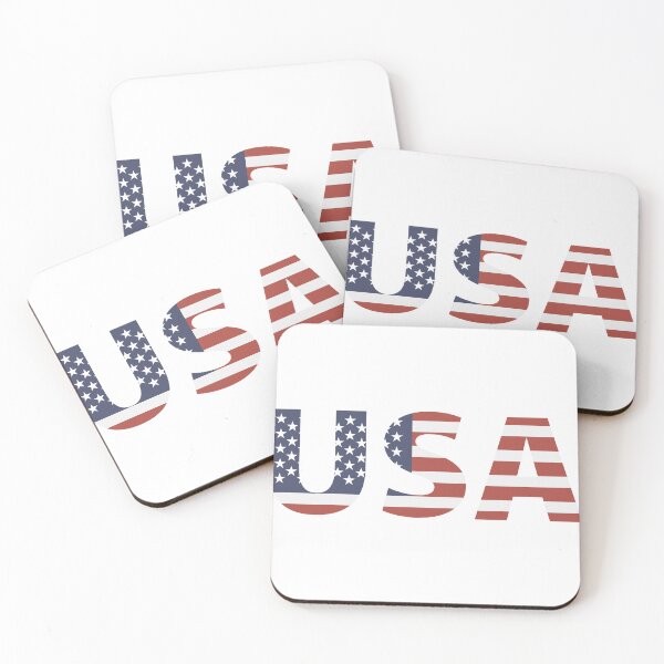 Item preview, Bold USA Text with American Flag Pattern – Patriotic Typography Design designed and sold by RaresS.