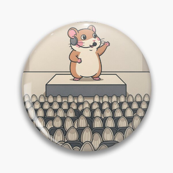 Item preview, Hamster Motivational Speaker Funny Poster designed and sold by PictorialWhimsy.