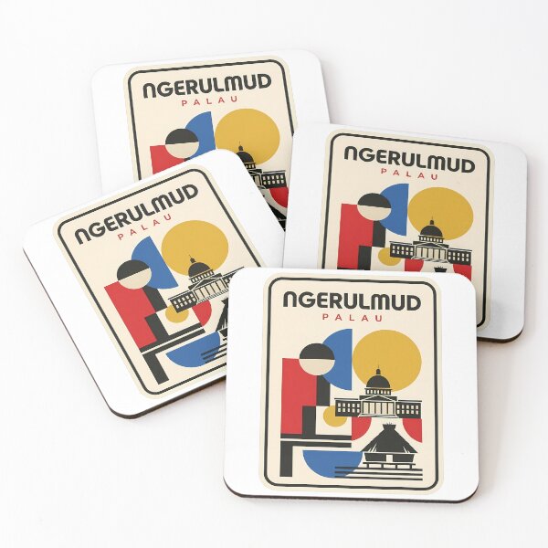 Item preview, Ngerulmud Palau Bauhaus Style Geometric Travel Scene designed and sold by k3rstman1.