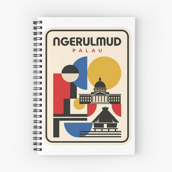 Item preview, Ngerulmud Palau Bauhaus Style Geometric Travel Scene designed and sold by k3rstman1.