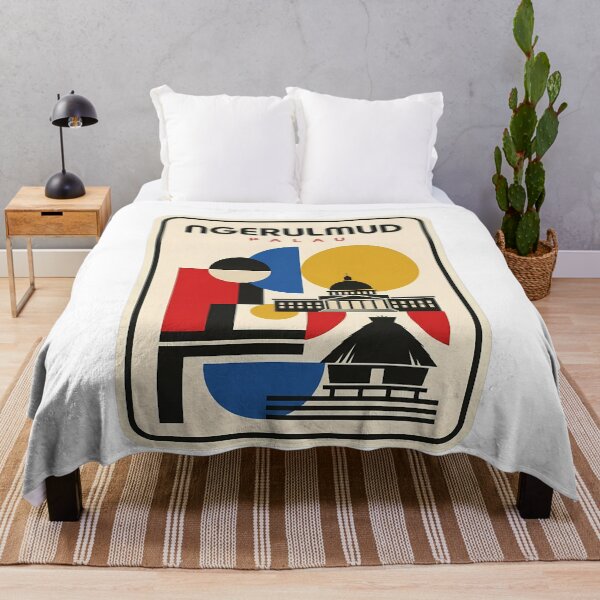 Item preview, Ngerulmud Palau Bauhaus Style Geometric Travel Scene designed and sold by k3rstman1.