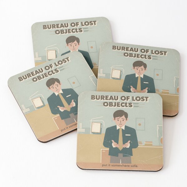 Item preview, Bureau of Lost Objects Retro Poster designed and sold by PictorialWhimsy.