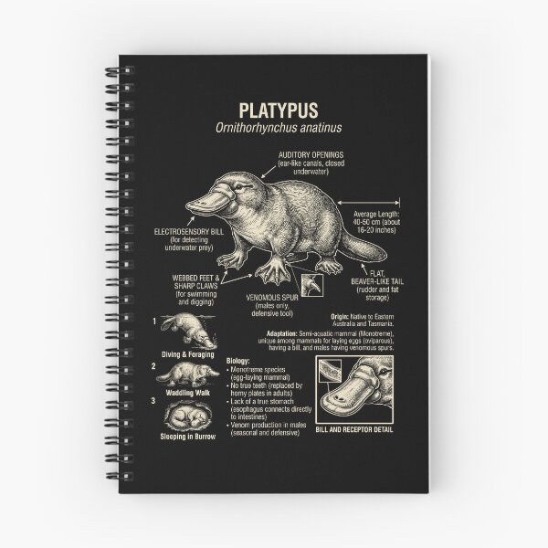 Item preview, Platypus Scientific Anatomy Biology Animal Lover designed and sold by Kimberley King Art  King Art.