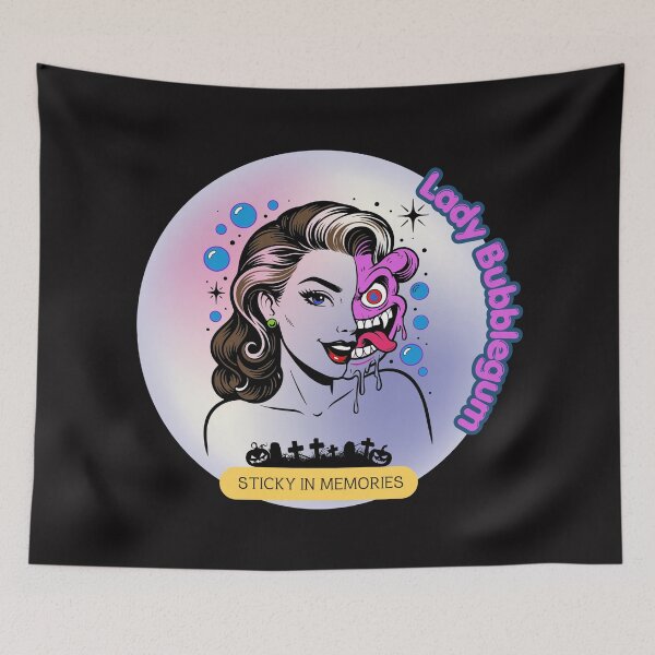 Item preview, Lady Bubblegum – Half Human, Half Bubble Gum Fantasy Character designed and sold by creepyprints.