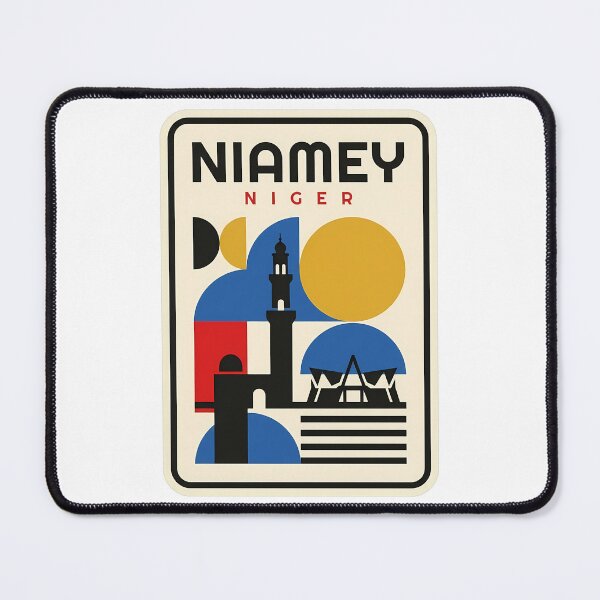 Item preview, Niamey Niger Geometric Mid Century Modern City designed and sold by k3rstman1.