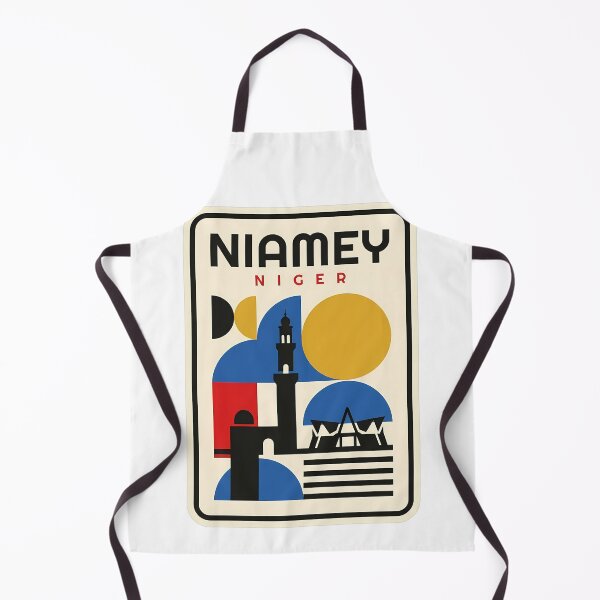 Item preview, Niamey Niger Geometric Mid Century Modern City designed and sold by k3rstman1.