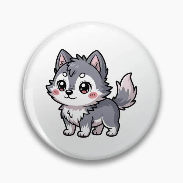 Item preview, Wolf Cartoon Cute Animal designed and sold by KD Merch.