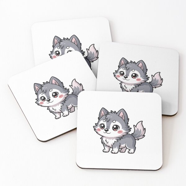 Item preview, Wolf Cartoon Cute Animal designed and sold by KD Merch.
