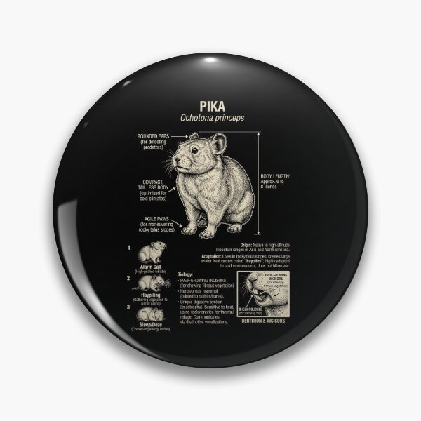 Item preview, Pika Scientific Anatomy Biology Animal Lover designed and sold by Kimberley King Art  King Art.