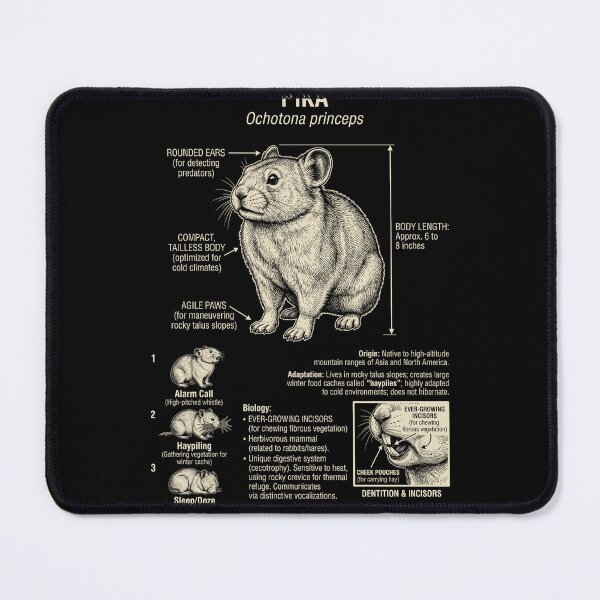 Item preview, Pika Scientific Anatomy Biology Animal Lover designed and sold by Kimberley King Art  King Art.
