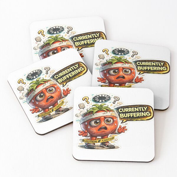 Item preview, Brain Currently Buffering Funny Tomato Character Overthinking Mental Burnout designed and sold by Bhinfy.