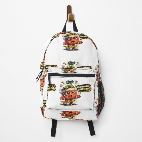Item preview, Brain Currently Buffering Funny Tomato Character Overthinking Mental Burnout designed and sold by Bhinfy.