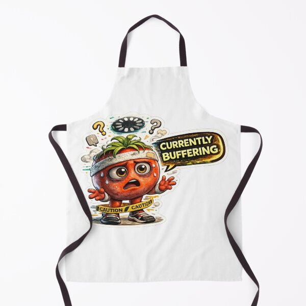 Item preview, Brain Currently Buffering Funny Tomato Character Overthinking Mental Burnout designed and sold by Bhinfy.
