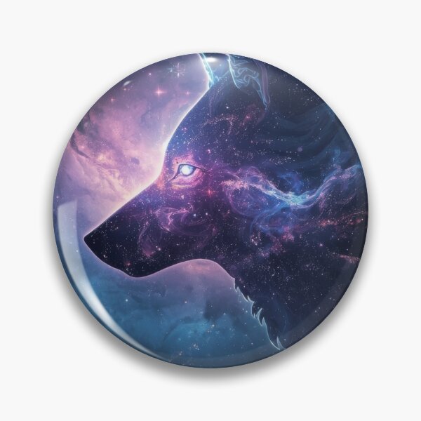 Item preview, Cosmic Wolf in Galactic Nebula Art designed and sold by Nick Seidel.