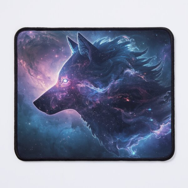 Item preview, Cosmic Wolf in Galactic Nebula Art designed and sold by Nick Seidel.