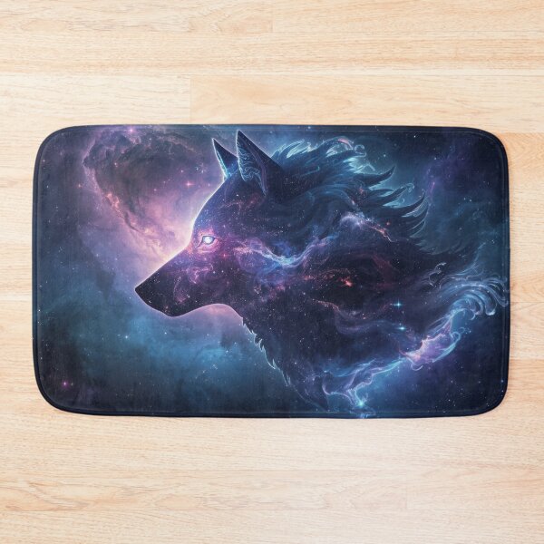 Item preview, Cosmic Wolf in Galactic Nebula Art designed and sold by Nick Seidel.