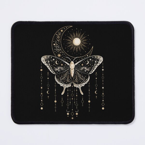 Item preview, Celestial Luna Moth | Mystical Moon & Sun Gothic Boho Nature Design designed and sold by MonaRose_Art.