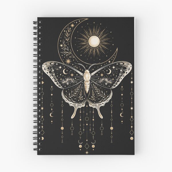Item preview, Celestial Luna Moth | Mystical Moon & Sun Gothic Boho Nature Design designed and sold by MonaRose_Art.