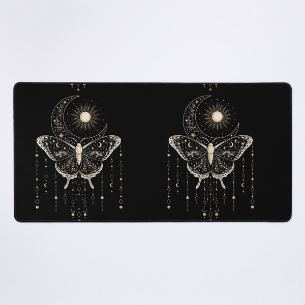Item preview, Celestial Luna Moth | Mystical Moon & Sun Gothic Boho Nature Design designed and sold by MonaRose_Art.