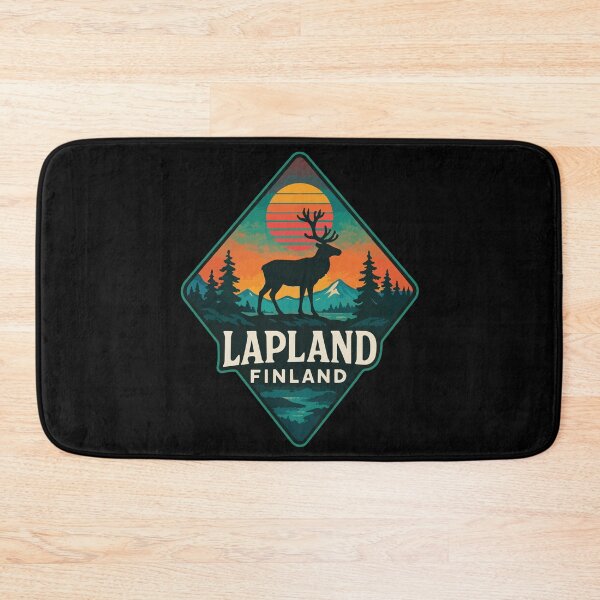 Item preview, Lapland Finland Retro Trippy Art Travel designed and sold by TomFrontierArt.