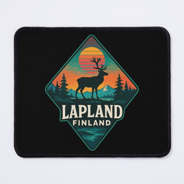 Item preview, Lapland Finland Retro Trippy Art Travel designed and sold by TomFrontierArt.