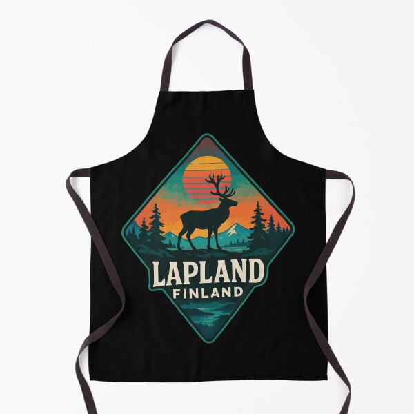 Item preview, Lapland Finland Retro Trippy Art Travel designed and sold by TomFrontierArt.
